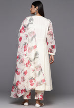 Load image into Gallery viewer, Cream Crepe Readymade Anarkali Suit
