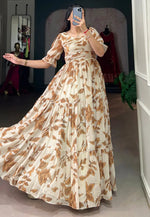 Load image into Gallery viewer, Cream Georgette Gown
