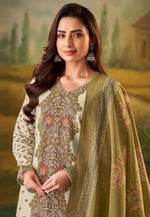 Load image into Gallery viewer, Cream Muslin Pakistani Suit
