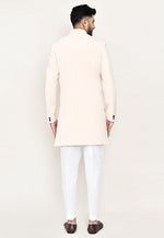 Load image into Gallery viewer, Cream Rayon Indo Western Suit
