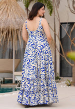 Load image into Gallery viewer, Cream Rayon Printed Gown
