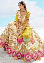 Load image into Gallery viewer, Cream Silk Circular Lehenga Choli
