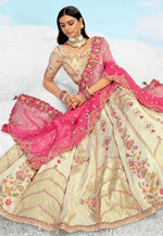 Load image into Gallery viewer, Cream Silk Circular Lehenga Choli

