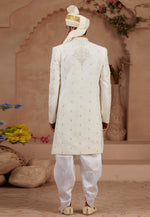 Load image into Gallery viewer, Cream Silk Dhoti Sherwani
