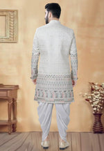Load image into Gallery viewer, Cream Silk Dhoti Sherwani
