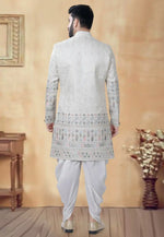 Load image into Gallery viewer, Cream Silk Dhoti Sherwani
