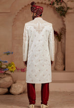 Load image into Gallery viewer, Cream Silk Sherwani

