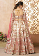Load image into Gallery viewer, Cream Silk Wedding Lehenga Choli

