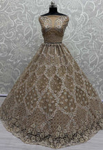 Load image into Gallery viewer, Golden Net Wedding Lehenga Choli
