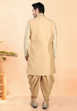 Load image into Gallery viewer, Golden Silk Indo Western Suit
