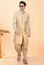 Load image into Gallery viewer, Golden Silk Indo Western Suit
