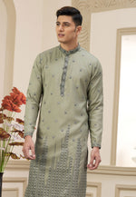 Load image into Gallery viewer, Green Art Silk Kurta Pajama

