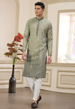 Load image into Gallery viewer, Green Art Silk Kurta Pajama
