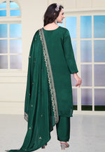 Load image into Gallery viewer, Green Chinon Readymade Pant Style Suit

