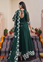 Load image into Gallery viewer, Green Georgette Anarkali Suit
