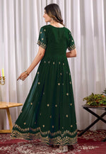Load image into Gallery viewer, Green Georgette Gown

