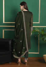 Load image into Gallery viewer, Green Georgette Pakistani Suit
