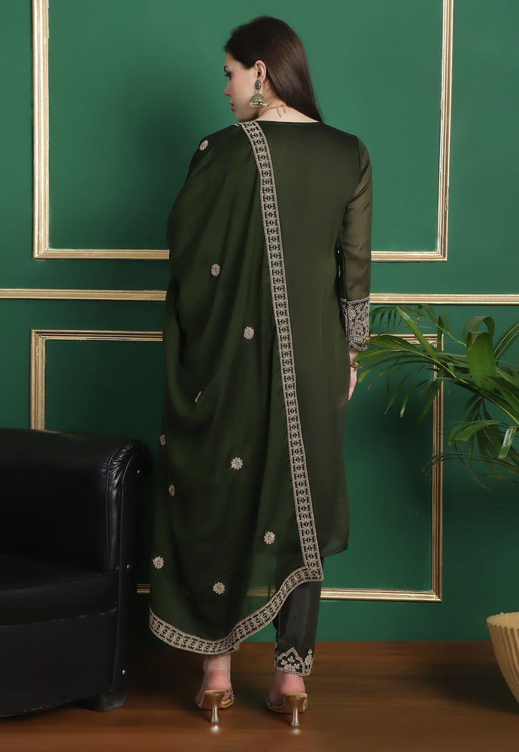 Green Georgette Pakistani Suit