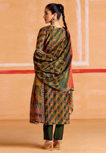 Load image into Gallery viewer, Green Muslin Pakistani Suit
