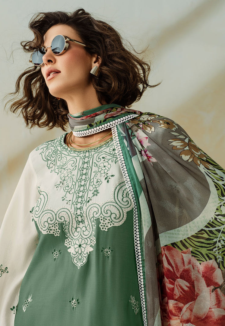 Green Muslin Pant Style Suit
