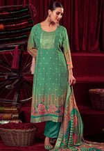 Load image into Gallery viewer, Green Organza Pakistani Suit

