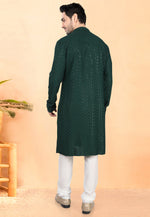 Load image into Gallery viewer, Green Rayon Kurta Pajama
