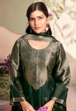 Load image into Gallery viewer, Green Silk Pakistani Suit
