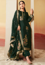 Load image into Gallery viewer, Green Silk Pant Style Suit
