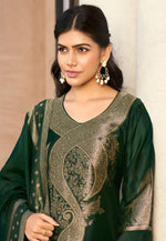 Load image into Gallery viewer, Green Silk Pant Style Suit
