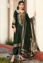 Load image into Gallery viewer, Green Silk Pant Style Suit
