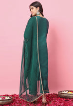 Load image into Gallery viewer, Green Silk Readymade Pakistani Suit
