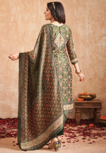 Load image into Gallery viewer, Green Tissue Pant Style Suit
