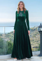 Load image into Gallery viewer, Green Velvet Gown
