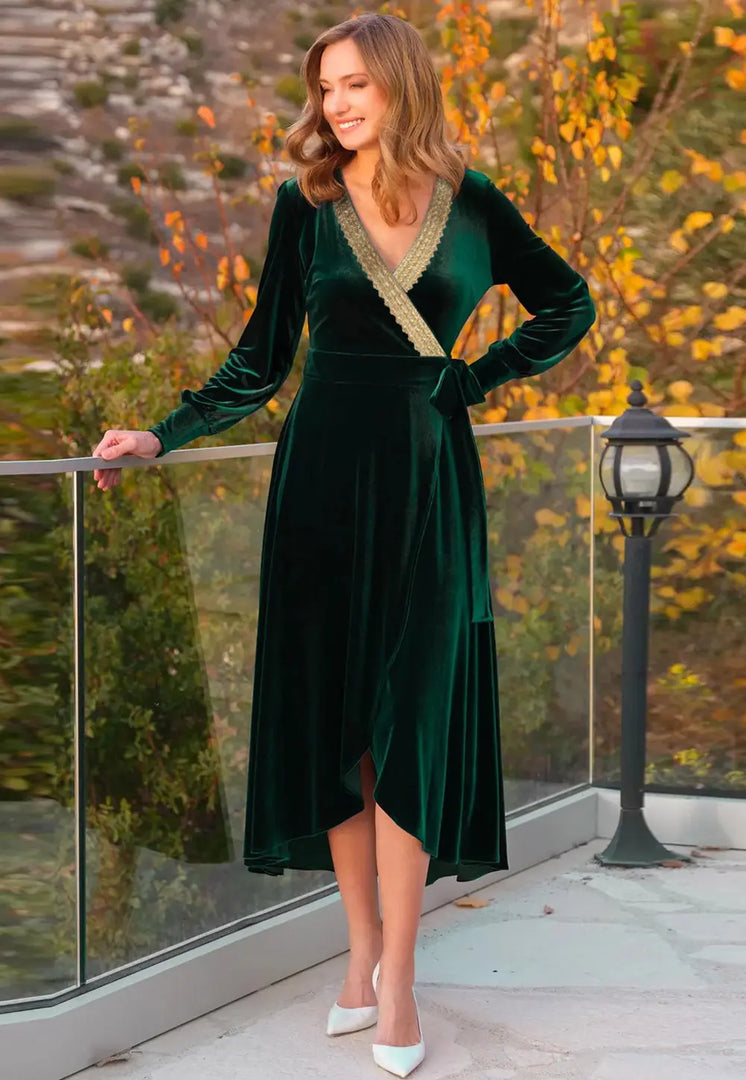 Green Velvet Gown