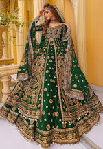 Load image into Gallery viewer, Green Velvet Indo Western Lehenga Choli
