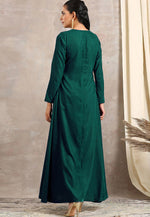 Load image into Gallery viewer, Green Velvet Kurta Set With Pant

