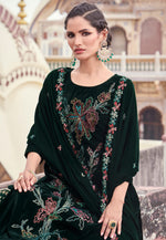 Load image into Gallery viewer, Green Velvet Pant Style Suit
