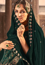 Load image into Gallery viewer, Green Velvet Pant Style Suit
