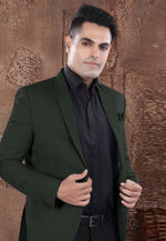 Load image into Gallery viewer, Green Viscose Blazer With Pant
