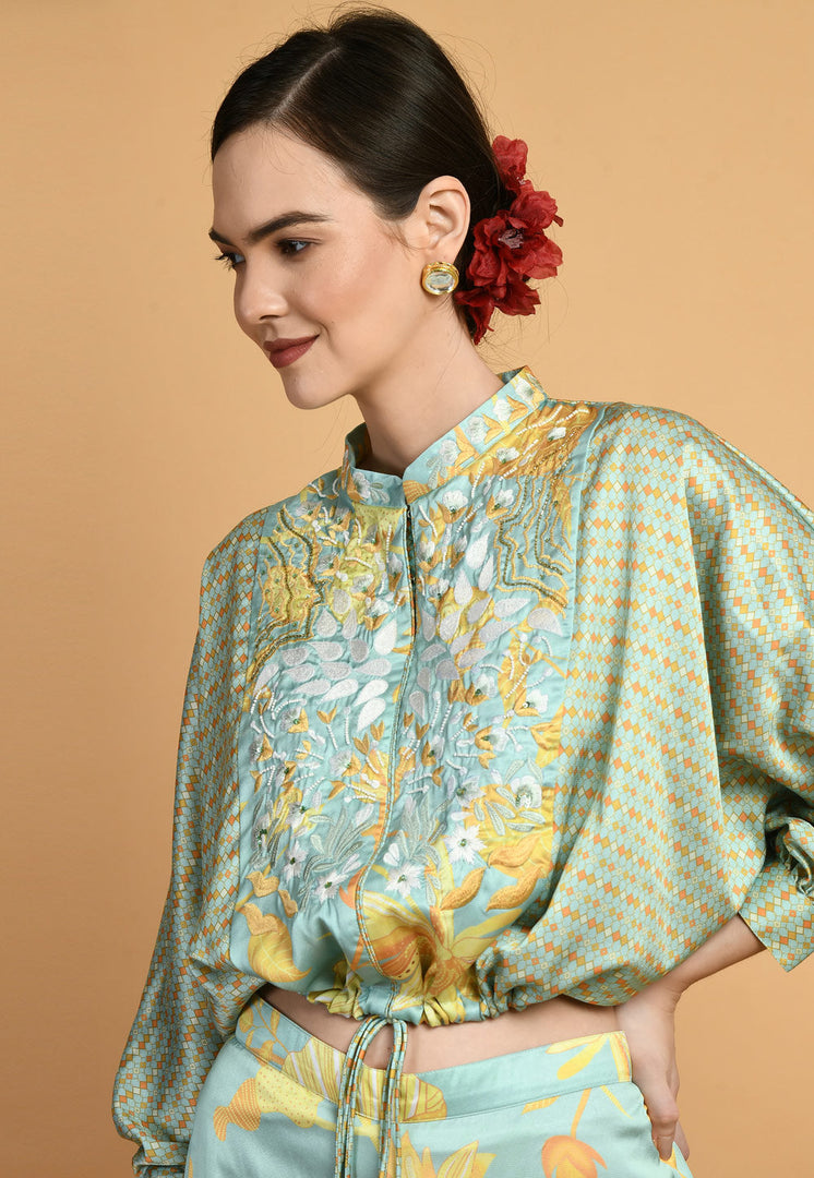 Green Viscose Co-Ords Set