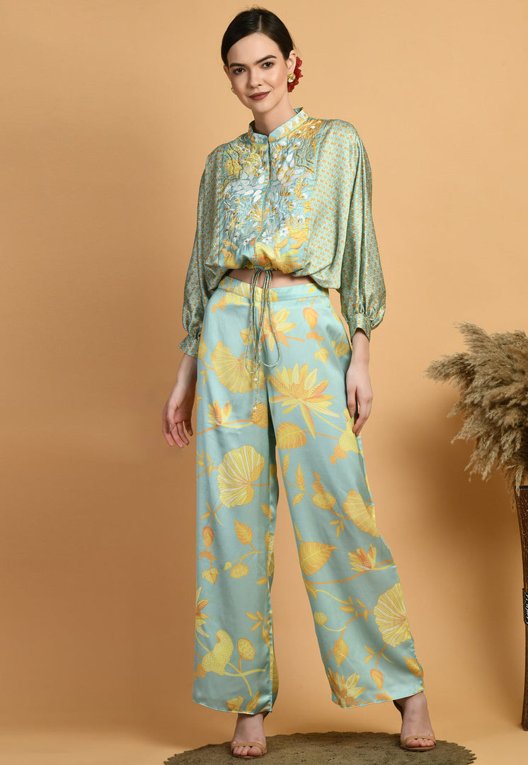 Green Viscose Co-Ords Set