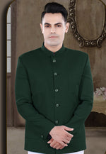 Load image into Gallery viewer, Green Viscose Jodhpuri Suit
