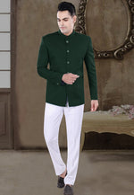 Load image into Gallery viewer, Green Viscose Jodhpuri Suit
