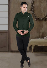 Load image into Gallery viewer, Green Viscose Jodhpuri Suit
