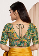 Load image into Gallery viewer, Green Viscose Rayon Readymade Blouse
