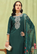Load image into Gallery viewer, Green Viscose Readymade Pakistani Suit
