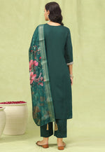 Load image into Gallery viewer, Green Viscose Readymade Pakistani Suit
