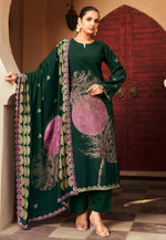 Load image into Gallery viewer, Green Viscose Straight Suit
