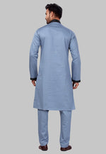 Load image into Gallery viewer, Grey Cotton Pathani Suit
