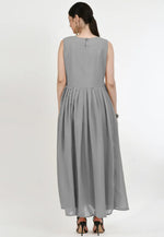 Load image into Gallery viewer, Grey Georgette Gown
